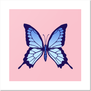 Blue Butterfly Posters and Art